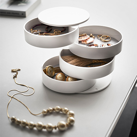 tower タワー アクセサリートレー 4段 ホワイト 4068