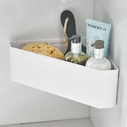 tower タワー マグネットバスルームコーナーおもちゃラック ホワイト 4264