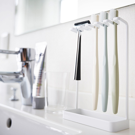 tower タワー 歯ブラシスタンド 5連 ホワイト 4698