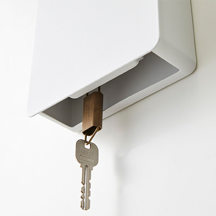 tower タワー マグネットキーフック2段 ホワイト 4799