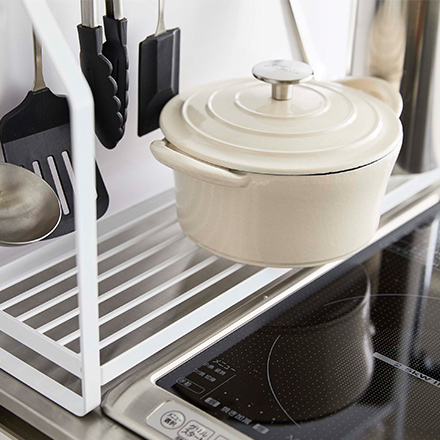 tower タワー コンロサイドラック ホワイト 5234