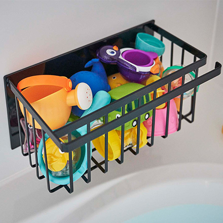 tower タワー マグネットバスルームバスケット ブラック 5543