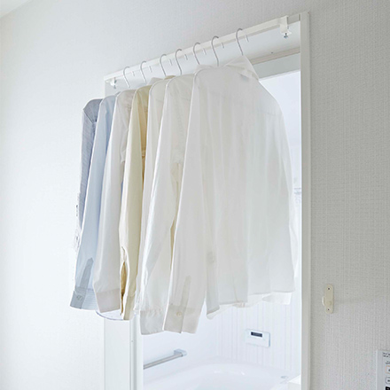 tower タワー 室内物干しハンガーバー ホワイト 5619
