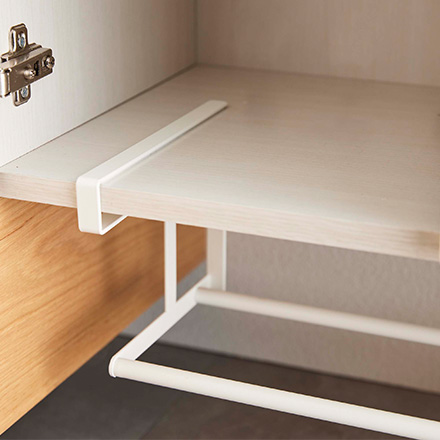 tower タワー 浮かせる伸縮シューズラック ホワイト 5631