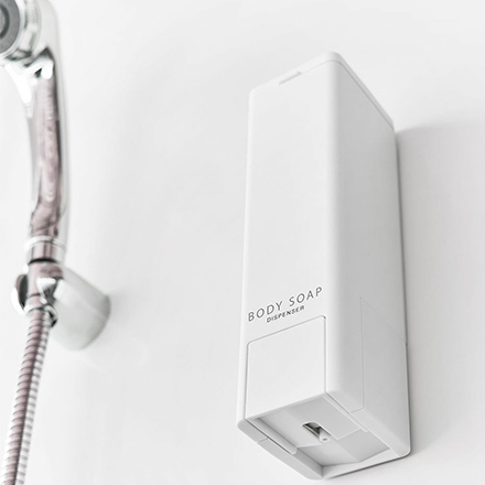 tower タワー 下から出るマグネットディスペンサー ボディーソープ ホワイト 10294