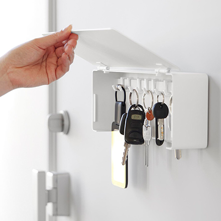 tower タワー マグネットキーフック ロング ホワイト 10342