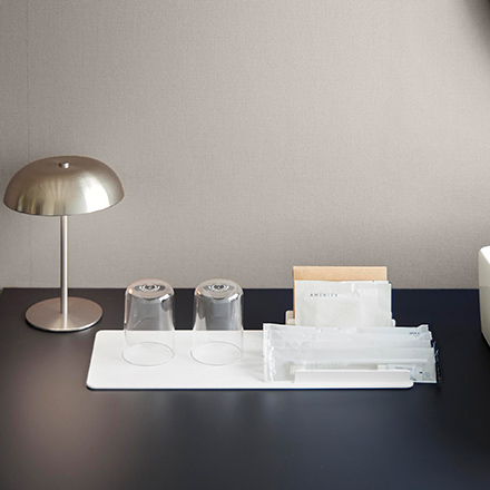 tower タワー 収納スタンド付きトレー ホワイト 10797