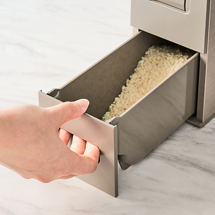 スリム米びつ（12kgタイプ） シャンパンゴールド RCY-12CG