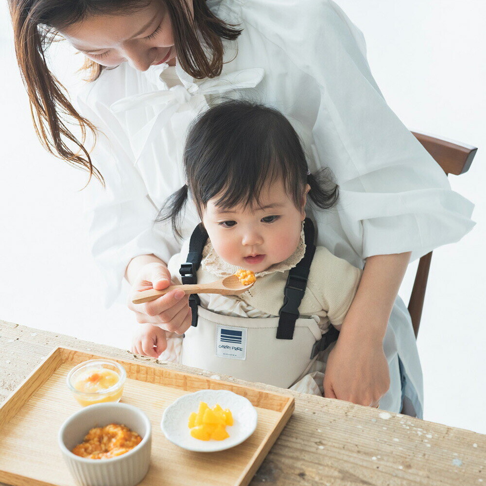 CARRY FREE キャリフリー チェアベルトホールド プラス ベビーチェア 汚れにくい 補助ベルト キャメル 01-176