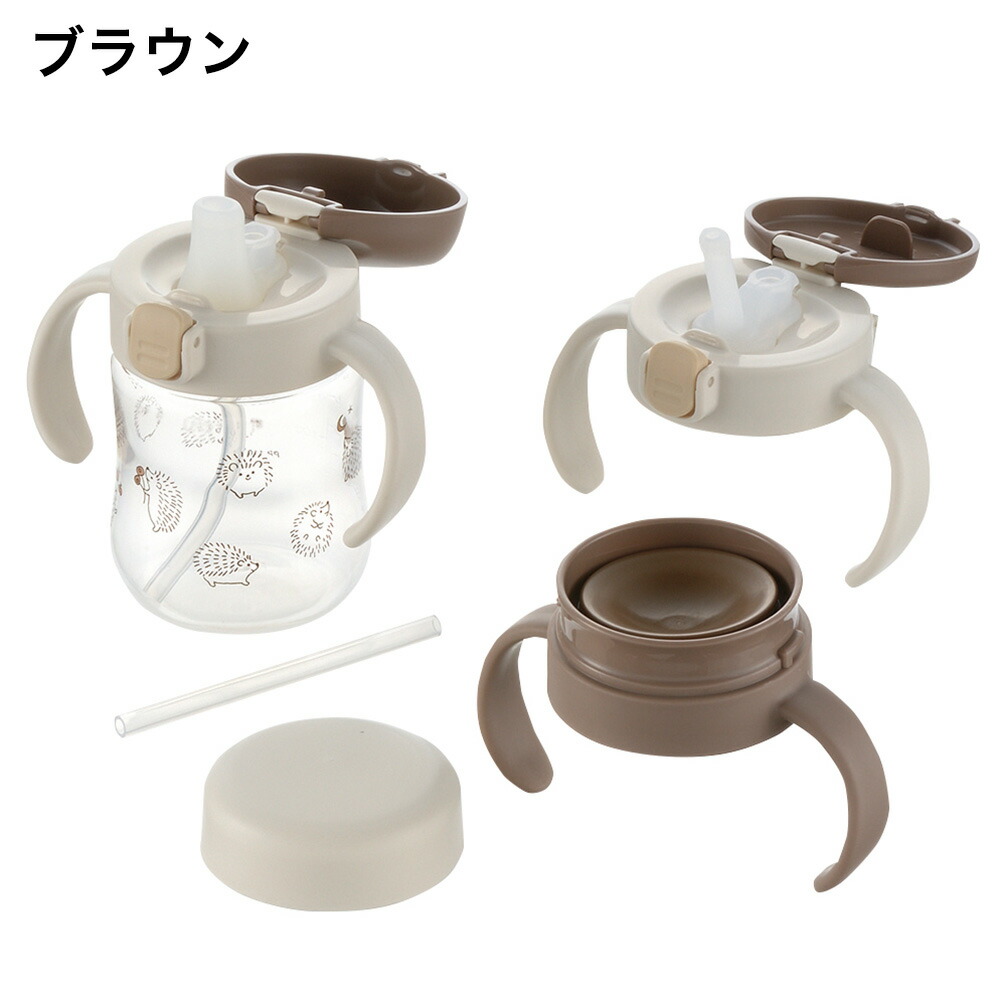 Richell リッチェル トライ ステップアップマグセットSD 食洗器対応 ブラウン 120362