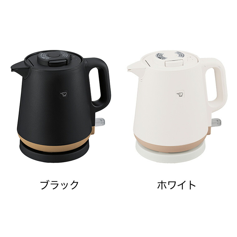 象印 スタン STAN. 電気ケトル 0.8L ホワイト CK-PA08 / 800mL 空だき防止 二重構造 電気ポット 湯沸かしポット