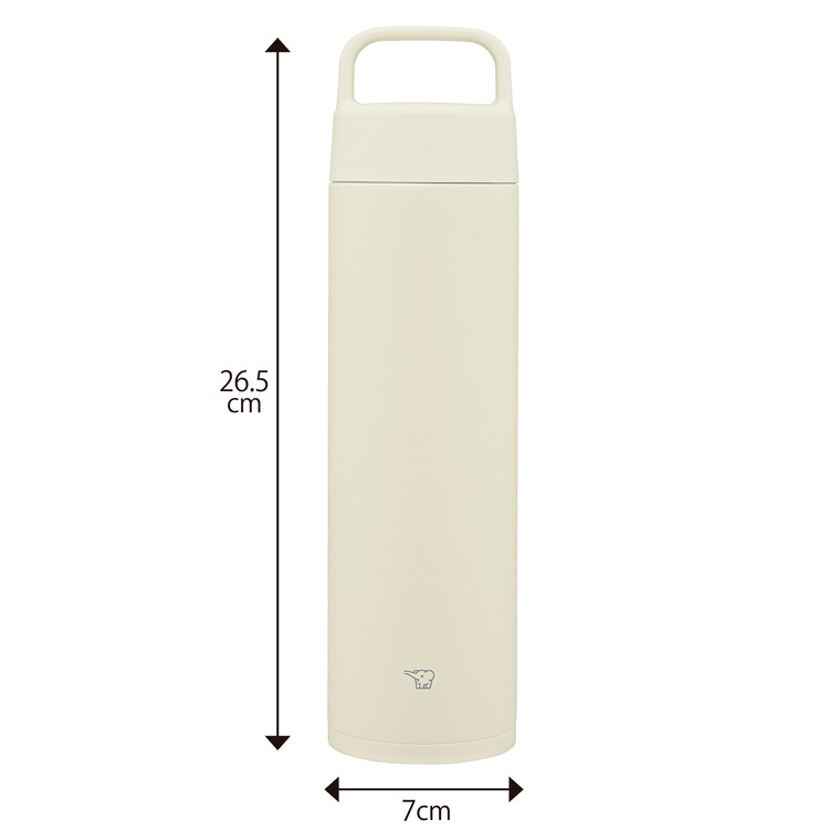 象印 ステンレスマグ SM-RS65 650ml / 0.65L 水筒 マグボトル ハンドルタイプ ハンドル付き 洗いやすい シームレスせん 食洗機対応 / ネイビー
