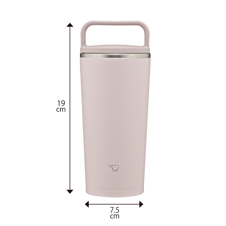 象印 ステンレスキャリータンブラー SX-JS30 300ml / 0.3L 水筒 マグボトル ハンドルタイプ 食洗機対応 / シアーグレー