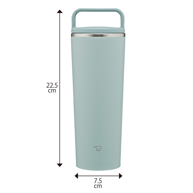 象印 ステンレスキャリータンブラー SX-JS40 400ml / 0.4L 水筒 マグボトル ハンドルタイプ 食洗機対応 / シアーグレー