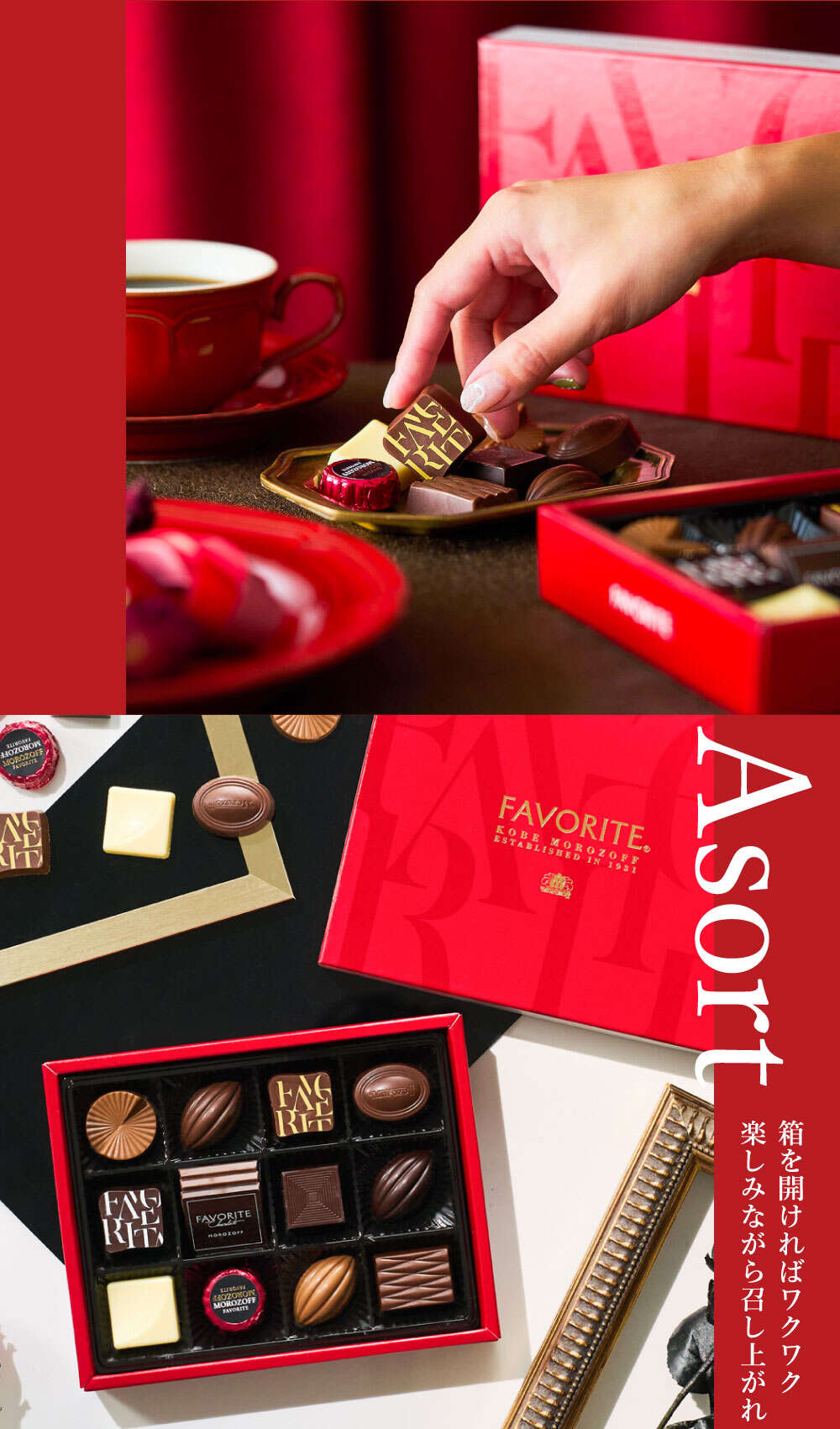 モロゾフ フェイバリット 14個 C-26 BN チョコレート