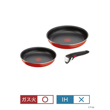 ティファール T-fal インジニオ・ネオ パプリカレッド セット3 L15193 IH不可 ガス火専用