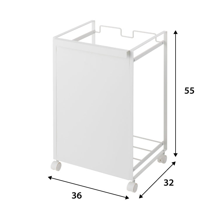 山崎実業 公式 tower 目隠し分別ダストワゴン ２分別 タワー ブラック 4331