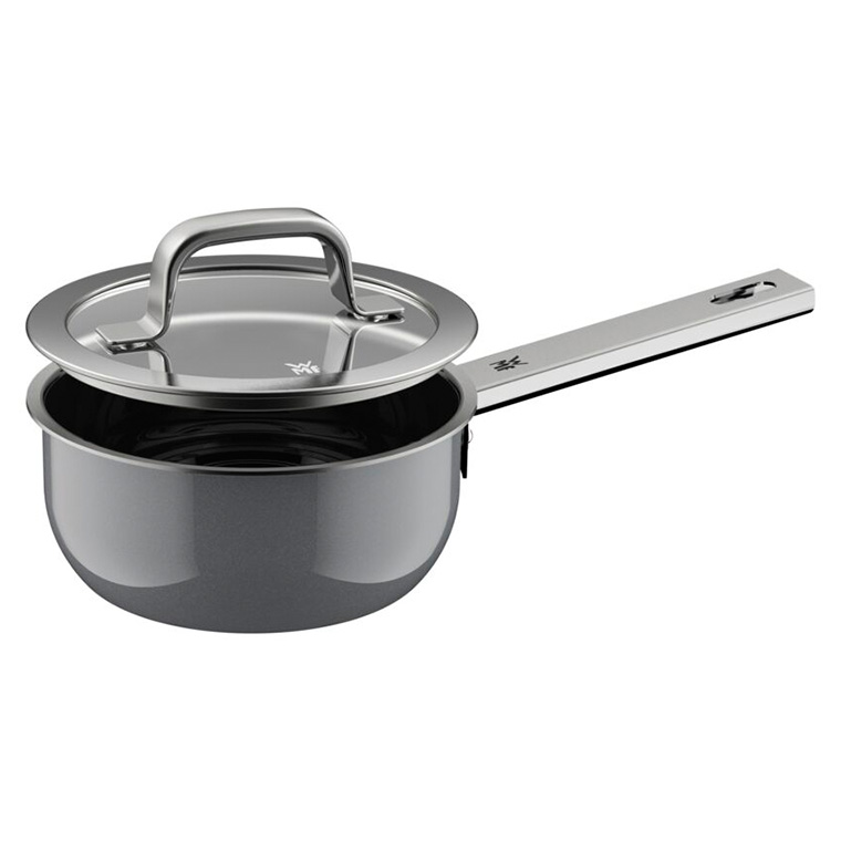WMF ヴェーエムエフ フュージョンテック ミネラルプロ ソースパン 16cm IH対応 ガス火対応 / 片手鍋 鍋 蓋付き 食洗機対応 オーブン対応 10年保証 / プラチナム(PL)
