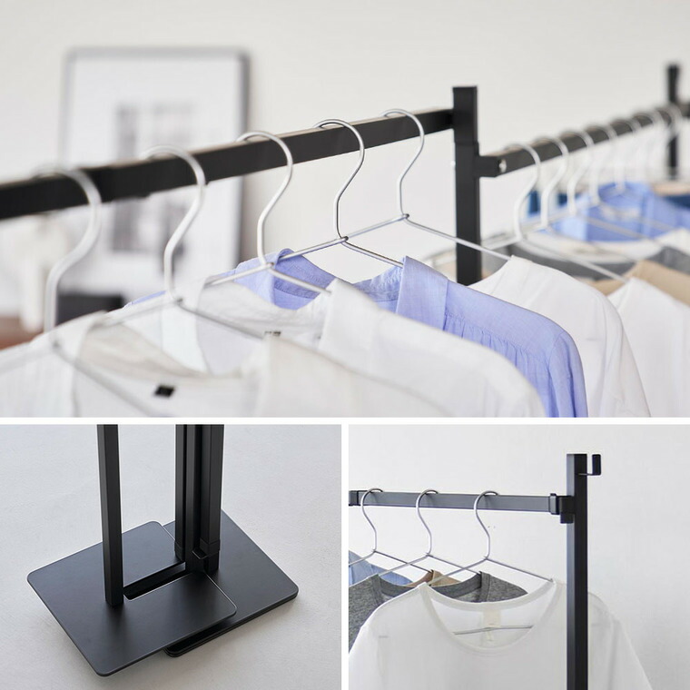 山崎実業 tower 折り畳み室内物干し タワー 2連 10266 10267 / ホワイト