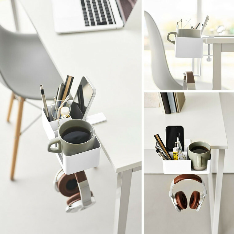 山崎実業 tower テーブル横マルチラック タワー 10367 10368 / ホワイト