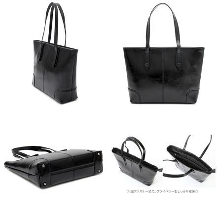 REGiSTA SpLit Leather Tote Bag バッグ BLACK