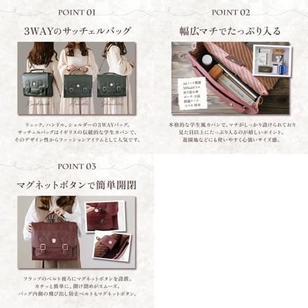FLAPPER ハリーポッター ホグワーツ エンブレム 3wayリュック ドラコ・マルフォイ