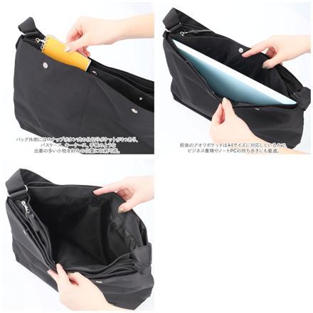 aneLLo アネロ TO GO 10POCKETS SHOLDER BAG ATS0661Z ATS0661Z BGY.ブルーグレー