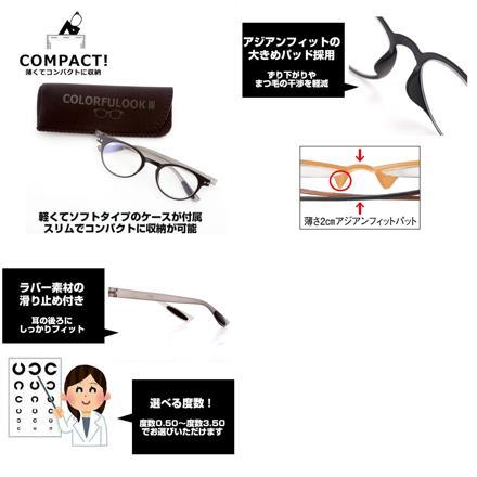 スタイリッシュリーディンググラス カラフルック 度数1.50 5562.ブラウン(ブラウン)