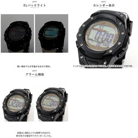 フォルミア FORMIA デジタルウオッチ 腕時計 ブラック