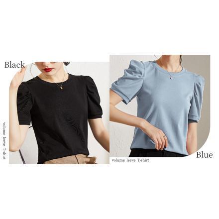 ボリュームスリーブTシャツ j109 XLサイズ レッド