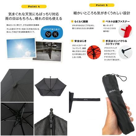 Water front NEW 極軽カーボン 折りたたみ傘 50cm シアン