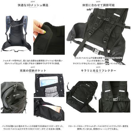 ランニングリュック 軽量 サイクリングリュック lyba03 ターコイズ
