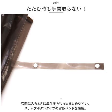 aMuSant SouS La pLuie プラスチック傘 16本骨 55cM プラスチック傘 スカイxネイビー