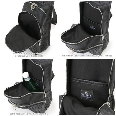 REGiSTA Intrecciato BoDy Bag バッグ BLACK