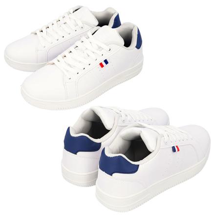 PERSONS レディーススニーカー 23.5cM WHITE/NAVY