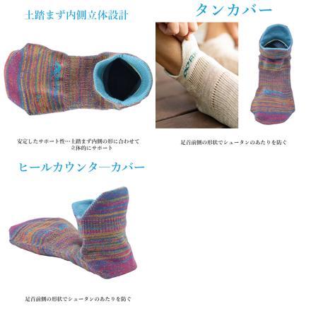 アールエル RｘL SOCKS RNS1001 EVO-R ラウンド型 L(26-28cM) ミックス/スカイ