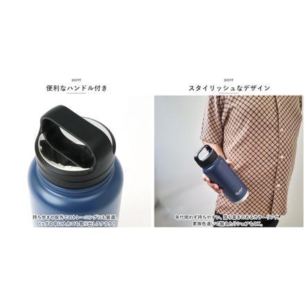 ステンレス スクリューハンドル マグボトル 800ml ブラック