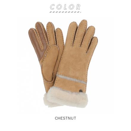 UGG アグ W SEAMED TECH GLOVE サイズS CHESTNUT