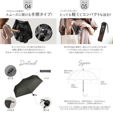 ワールドパーティー W by Wpc. 遮光ミニマムベーシックパラソル ブラック