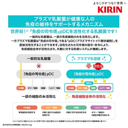 キリン おいしい免疫ケア睡眠 100mlペットボトル×30本入 チルド 冷蔵品|乳酸菌 プラズマ乳酸菌 機能性表示食品