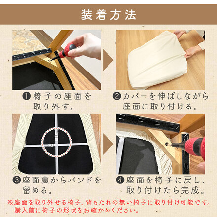 MILASIC フェイクレザー 椅子カバー 同色2枚セット グレー TN-FLCAC-GY