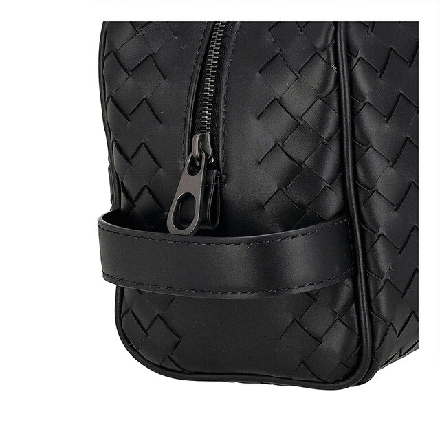 ボッテガ・ヴェネタ セカンドバッグ メンズ BOTTEGA VENETA イントレチャート 244706-V47W1 ブラック ビジネス 軽量 小さめ ミニバッグ ブランド 高級 おしゃれ プレゼント 男性 実用的 かっこいい