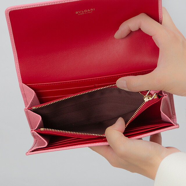 ブルガリ 長財布 レディース BVLGARI 287272 PK ME ピンク ウォレット ブランド 高級 おしゃれ プレゼント 実用的