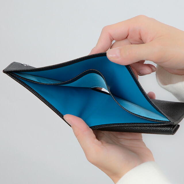 ブルガリ 二つ折り財布 メンズ BVLGARI 30396GRAIN BLK ブラック ウォレット ブランド 高級 おしゃれ プレゼント 実用的