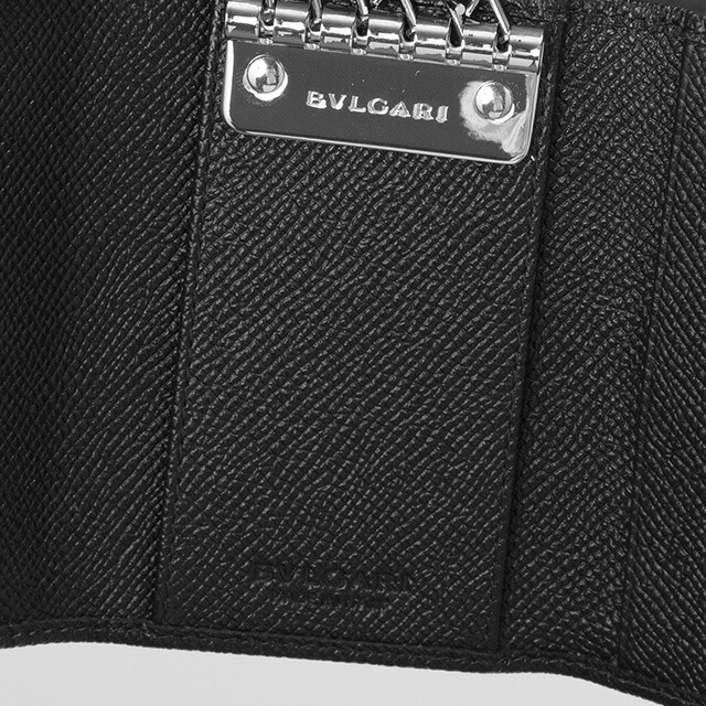 ブルガリ キーケース メンズ レディース BVLGARI レザー 30422GRAIN BLK ブラック ブランド 高級 おしゃれ プレゼント 実用的