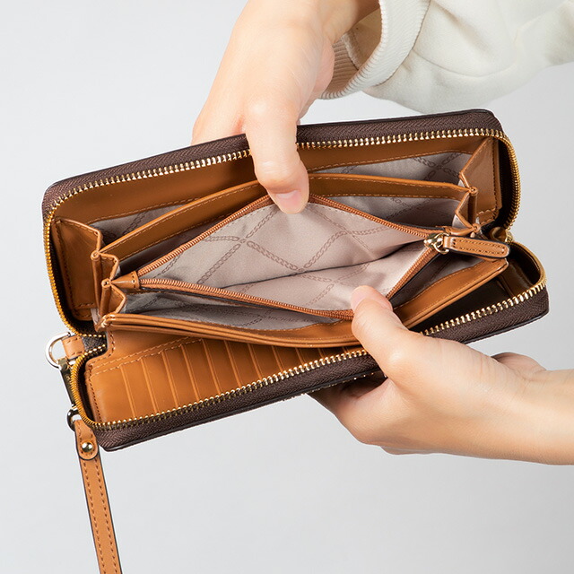 マイケルコース 長財布 メンズ レディース ブランド MICHAEL KORS 32F1GJ6E7B ダークブラウン