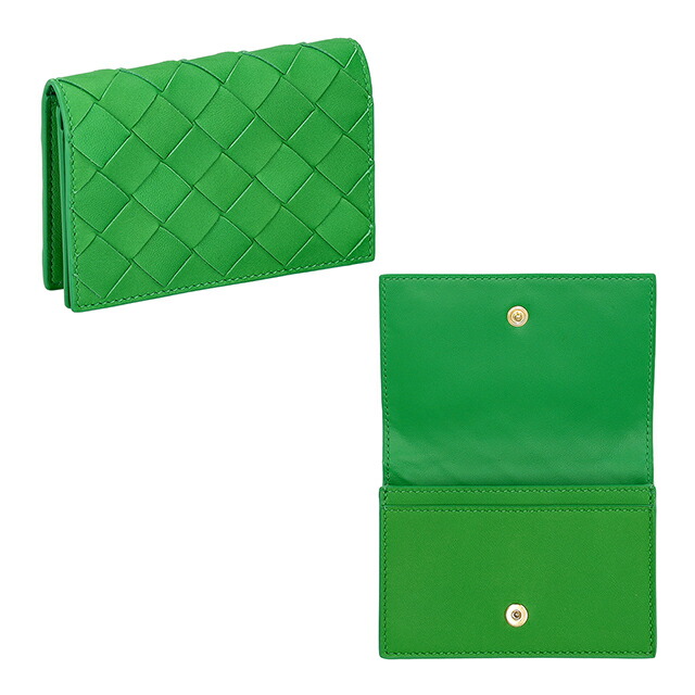ボッテガ・ヴェネタ カードケース レディース ブランド BOTTEGA VENETA レザー Italy 667141-V3UH2 3722 グリーン