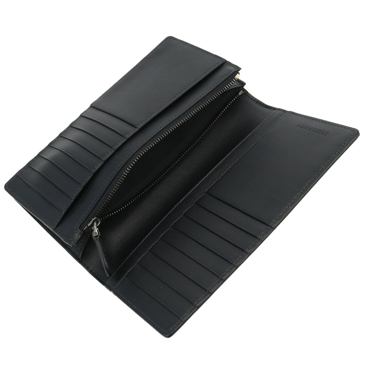 バーバリー 長財布ニ折小銭入付き メンズ BURBERRY 熱可塑性ポリウレタン コットン モルドバ 8070199 CHARCOAL ブラック グレー系 財布 ウォレット ブランド 高級 おしゃれ プレゼント 実用的