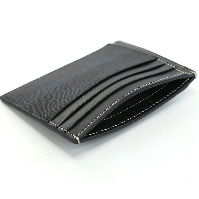 バーバリー カードケース メンズ BURBERRY モルドバ 8074691 DARK CHARCOAL BLUE ネイビー系 財布 定期入れ ブランド 高級 おしゃれ プレゼント 実用的