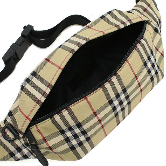 バーバリー ボディバッグ メンズ ブランド BURBERRY ナイロン ルーマニア 8084114 ARCHIVE BEIGE ベージュ系 マルチカラー バッグ プレゼント 実用的
